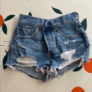 Distressed Denim Women Shorts